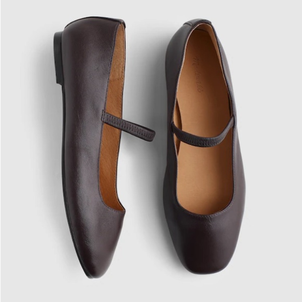 Madewell Dark Brown Leather Flats